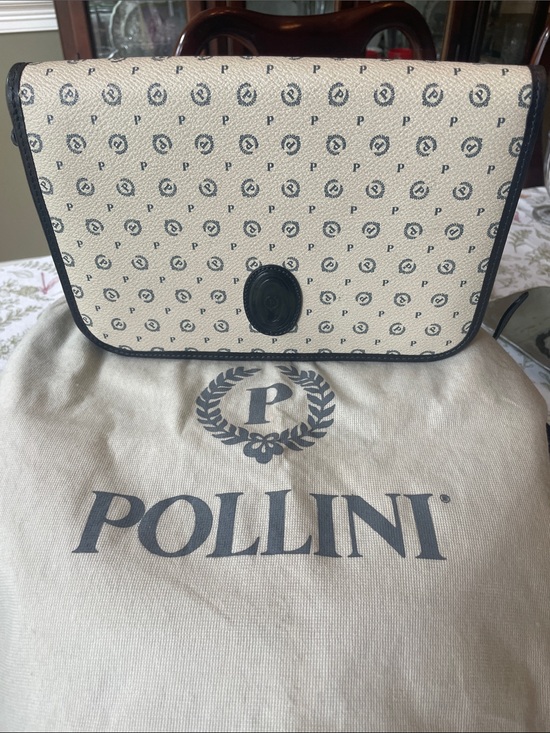 Pollini Handbags - Pollini Monogram Print Shoulder/Crossbody Bag 🇮🇹 Made in Italy